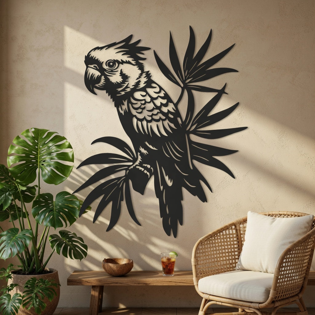 Riot Feathers - laser-cut metal wall art