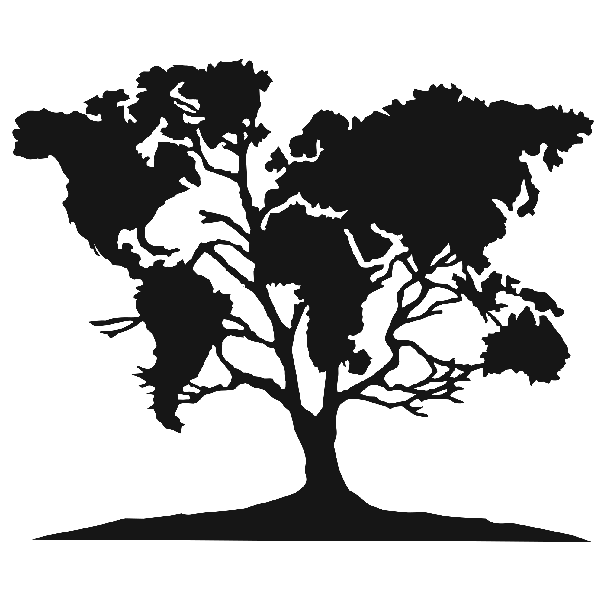 Rooted Everywhere - laser-cut metal wall art