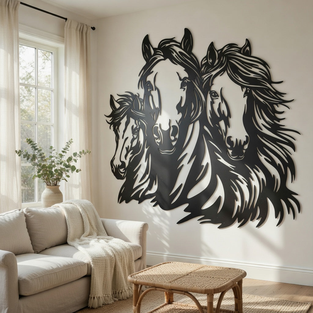 Run Deep - laser-cut metal wall art