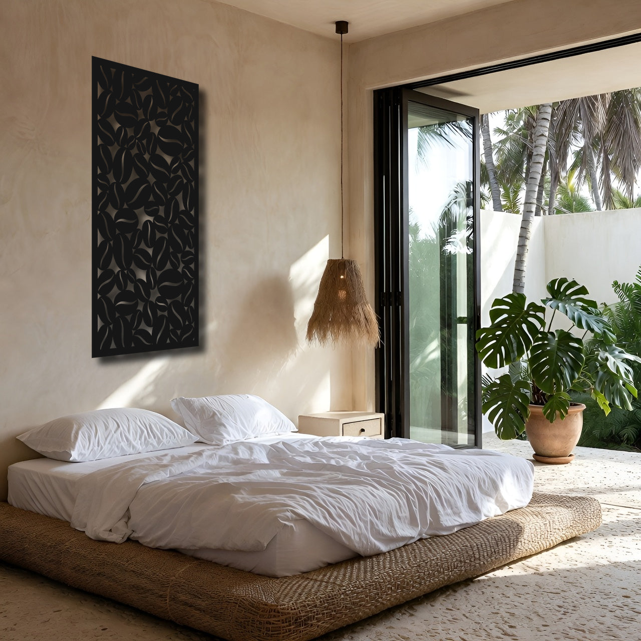 Seed Fill - laser-cut metal wall art
