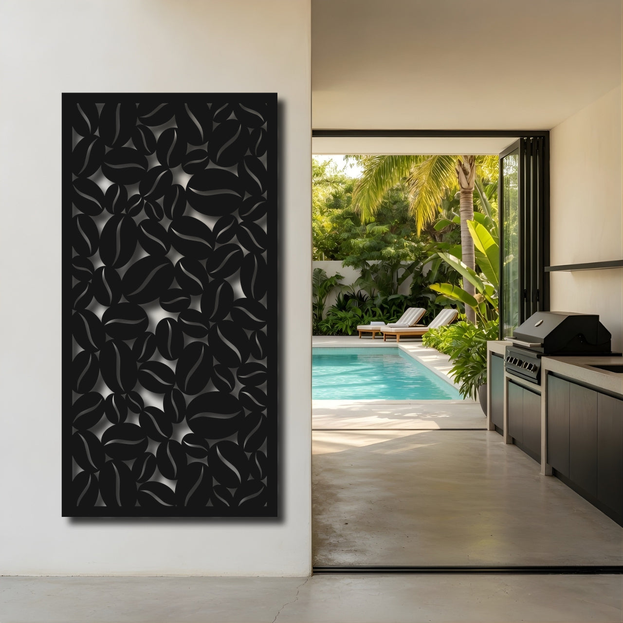 Seed Fill - laser-cut metal wall art