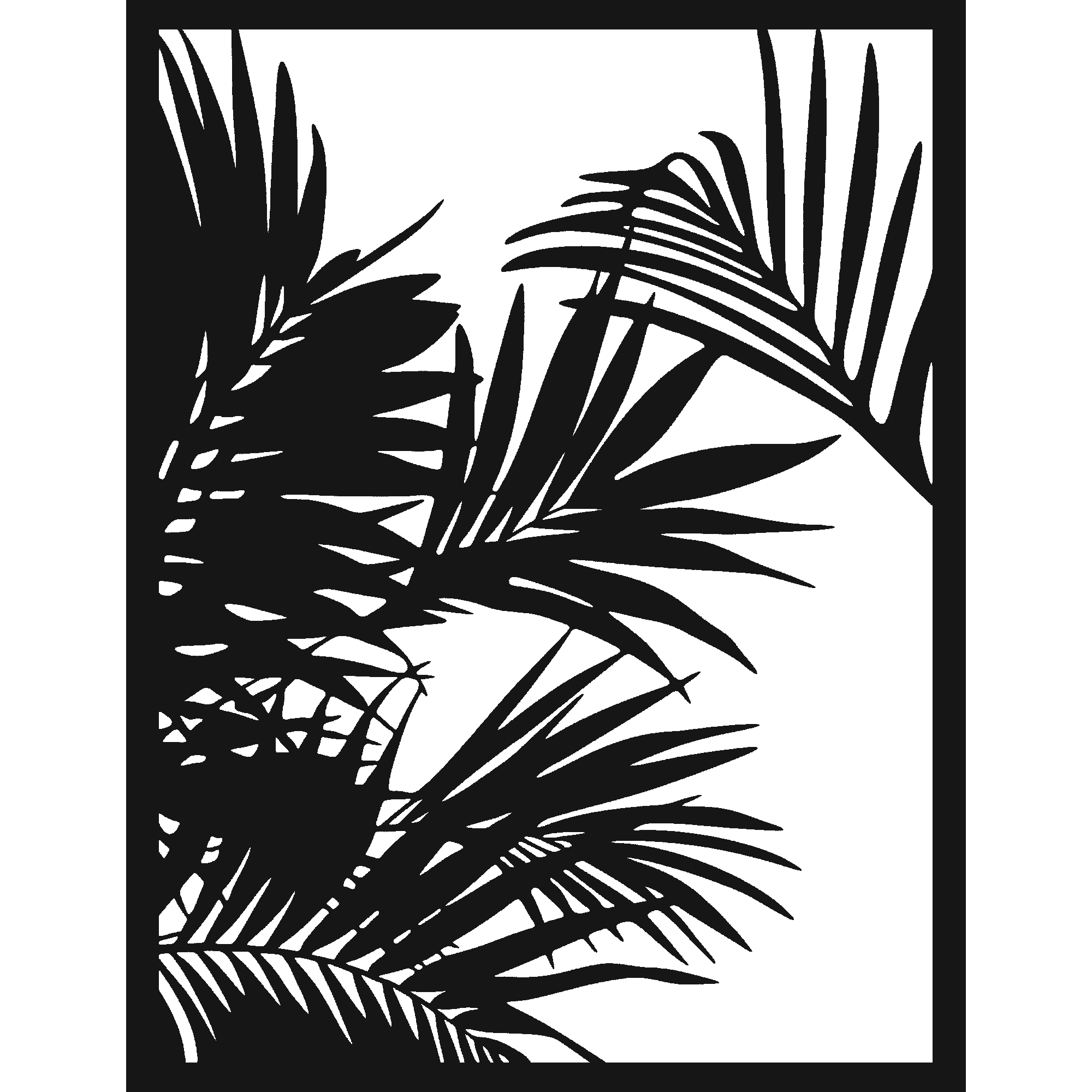 Shade Seeker - laser-cut metal wall art