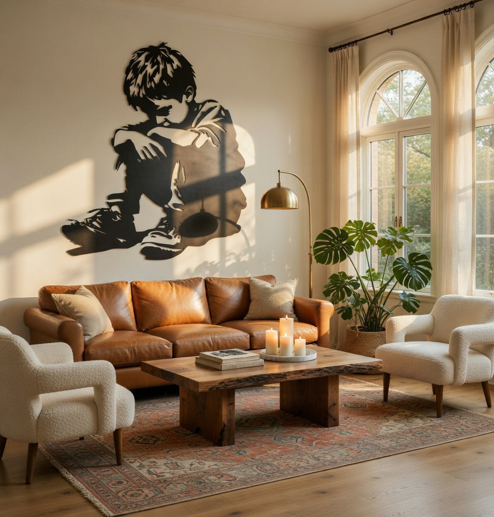 Small Hours - laser-cut metal wall art