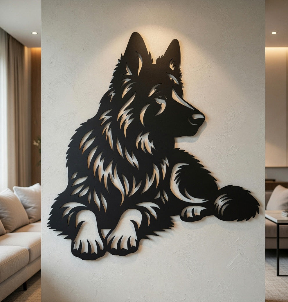 Soft Guard - laser-cut metal wall art