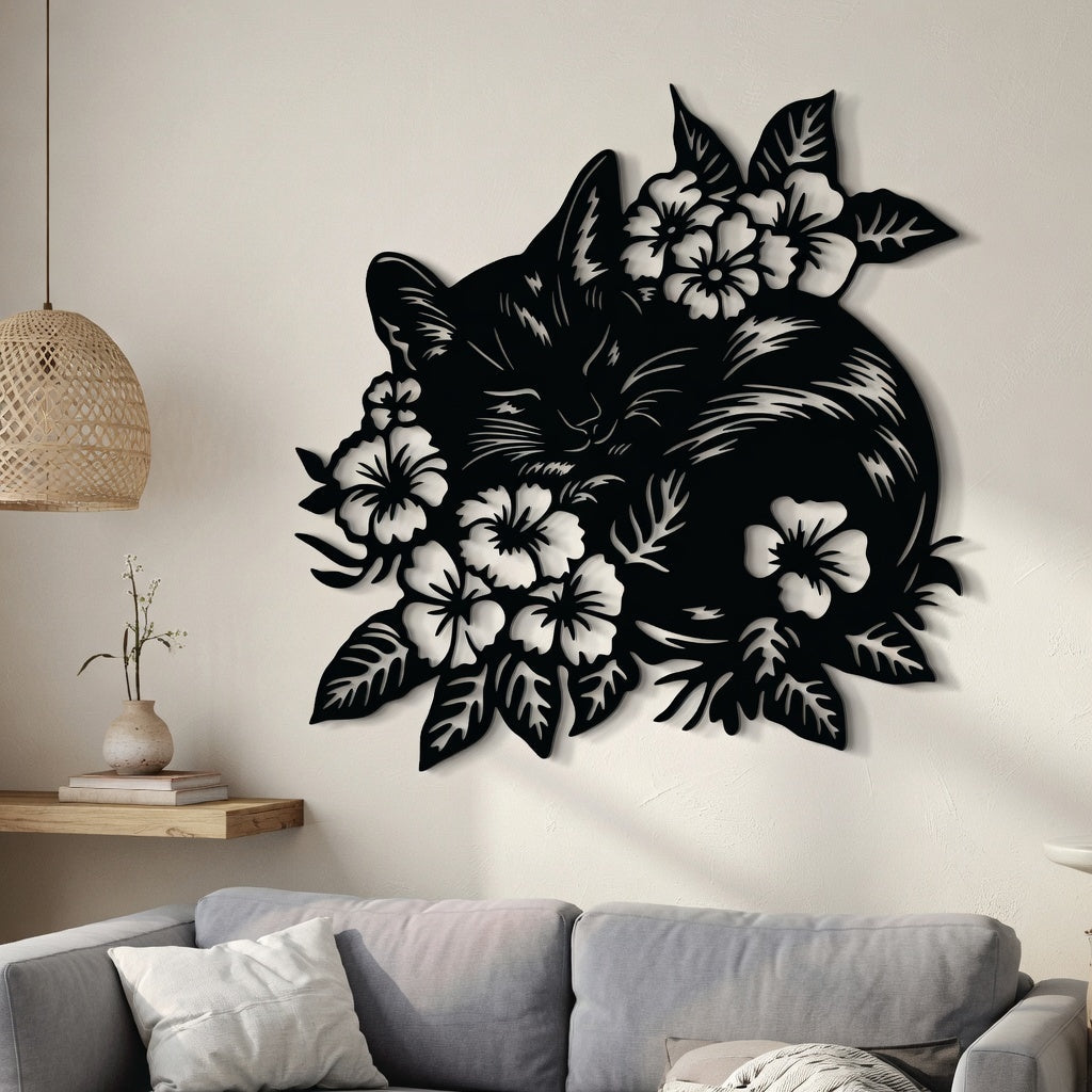 Soft Hours - laser-cut metal wall art