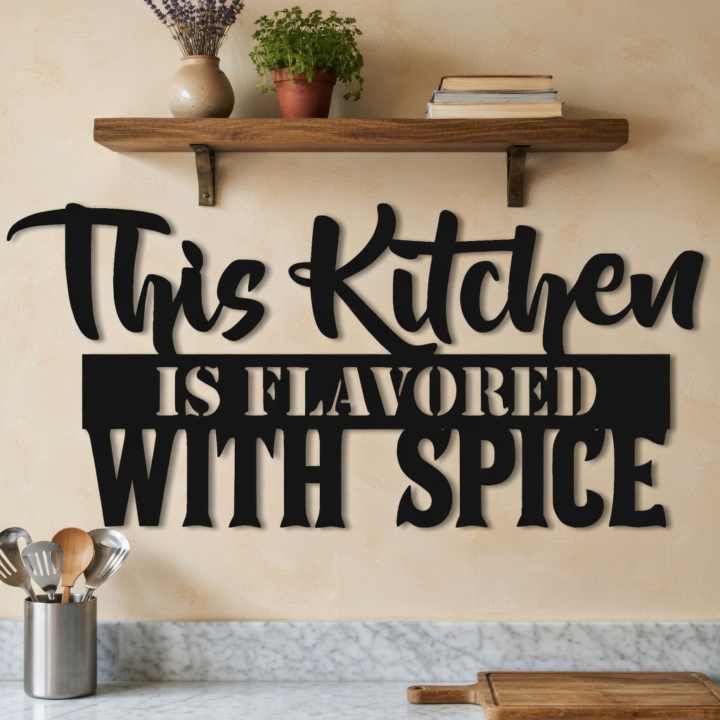 Spice Rule - laser-cut metal wall art