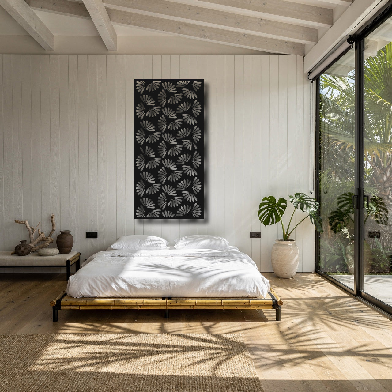 Spin Daisy - laser-cut metal wall art