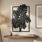 Split Leaf - laser-cut metal wall art