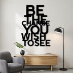 Start The Change - laser-cut metal wall art