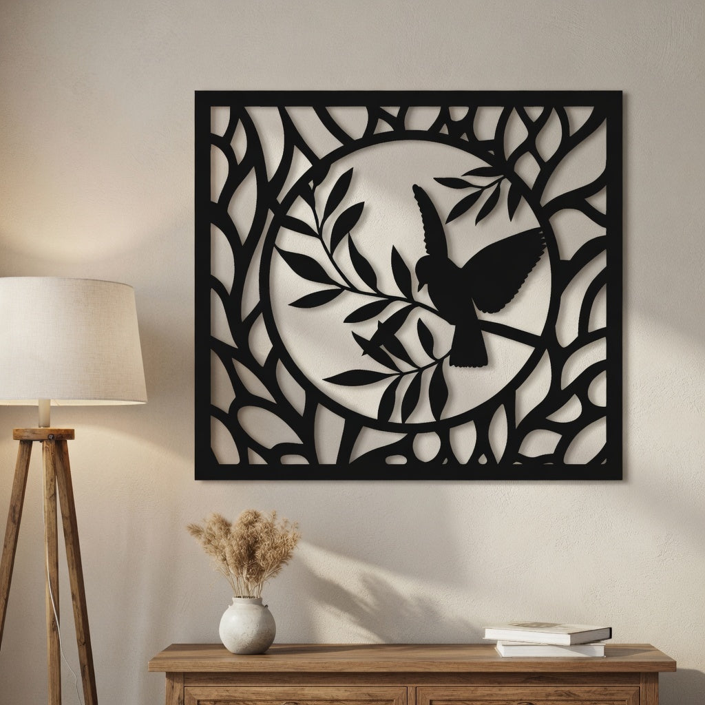 Still Point - laser-cut metal wall art