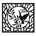 Still Point - laser-cut metal wall art