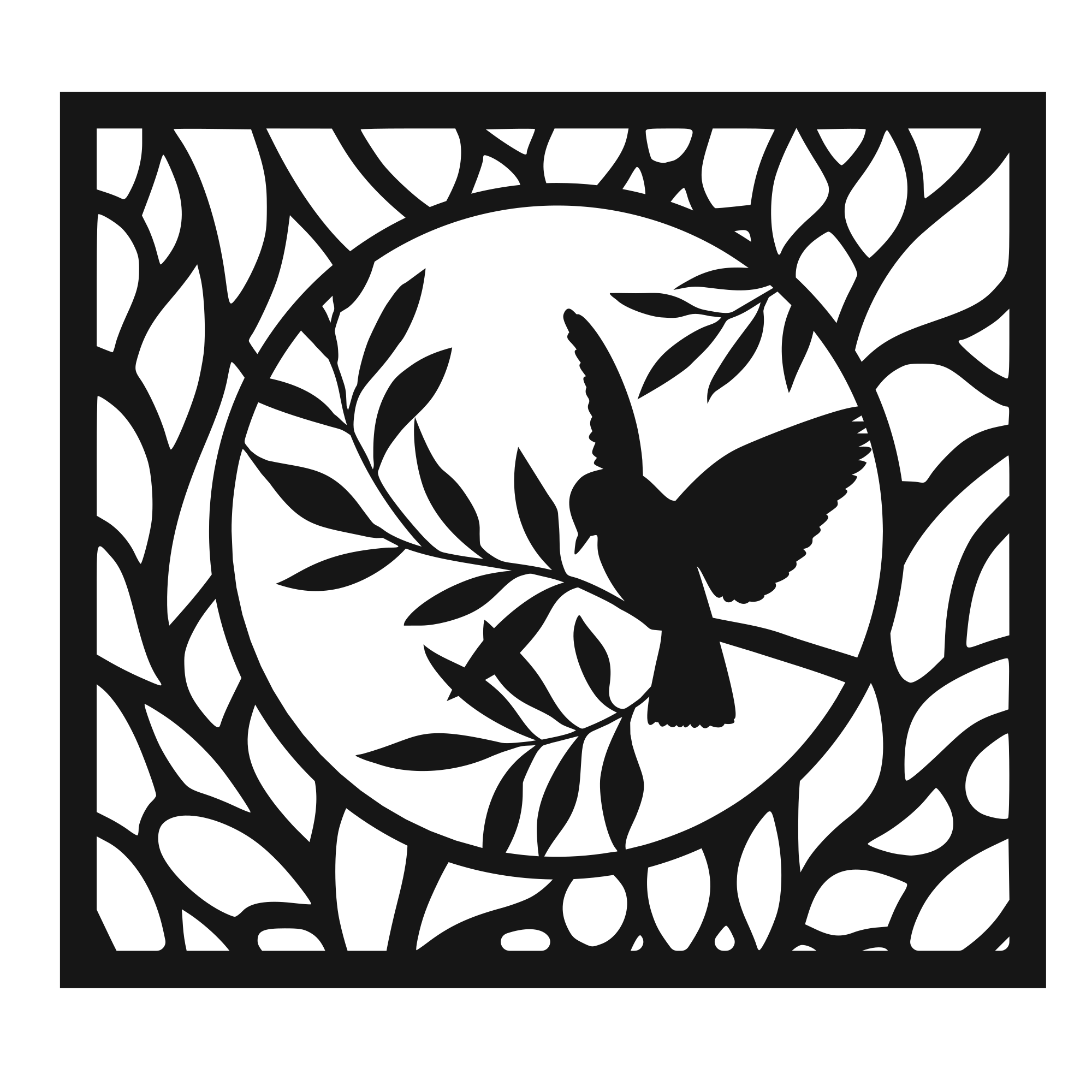 Still Point - laser-cut metal wall art