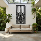 Still Reeds - laser-cut metal wall art