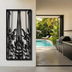 Still Reeds - laser-cut metal wall art