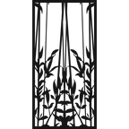 Still Reeds - laser-cut metal wall art