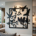 Take Wing - laser-cut metal wall art