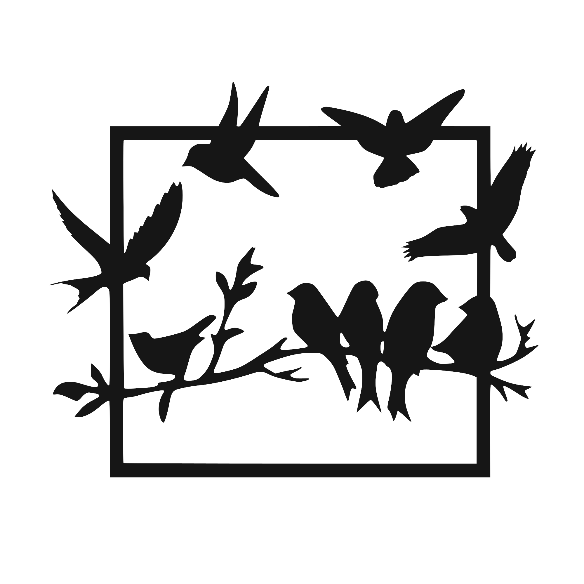 Take Wing - laser-cut metal wall art