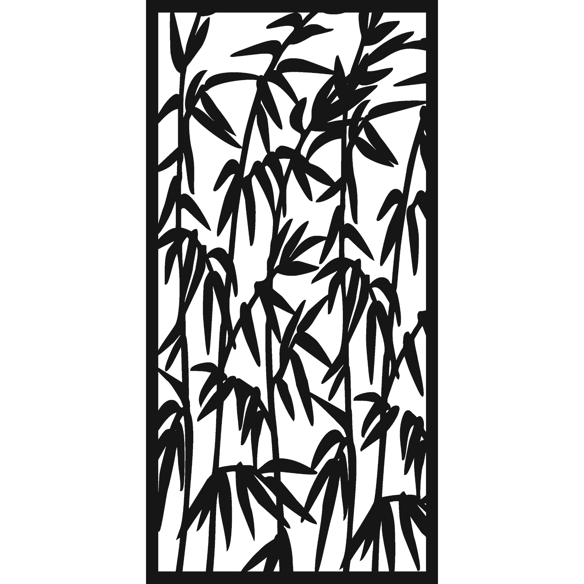 Tall Cane - laser-cut metal wall art