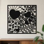 Tender Garden - laser-cut metal wall art