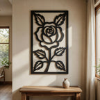 The Velvet Rose - laser-cut metal wall art