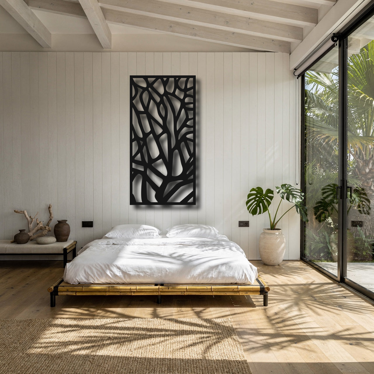 Thorn Maze - laser-cut metal wall art