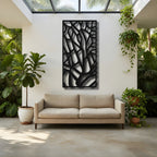 Thorn Maze - laser-cut metal wall art