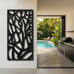 Thorn Maze - laser-cut metal wall art