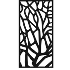 Thorn Maze - laser-cut metal wall art