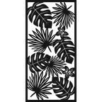 Tropic Bloom - laser-cut metal wall art