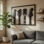Tuned In - laser-cut metal wall art