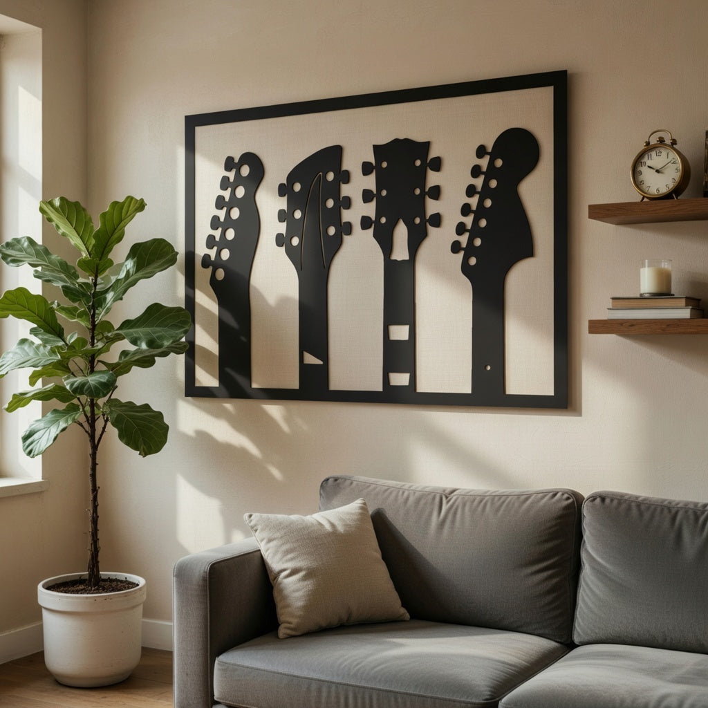 Tuned In - laser-cut metal wall art