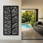 Vein Web - laser-cut metal wall art