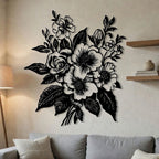 Velvet Thorn - laser-cut metal wall art