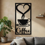 Warm Signal - laser-cut metal wall art