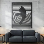 Wavy Paws - laser-cut metal wall art