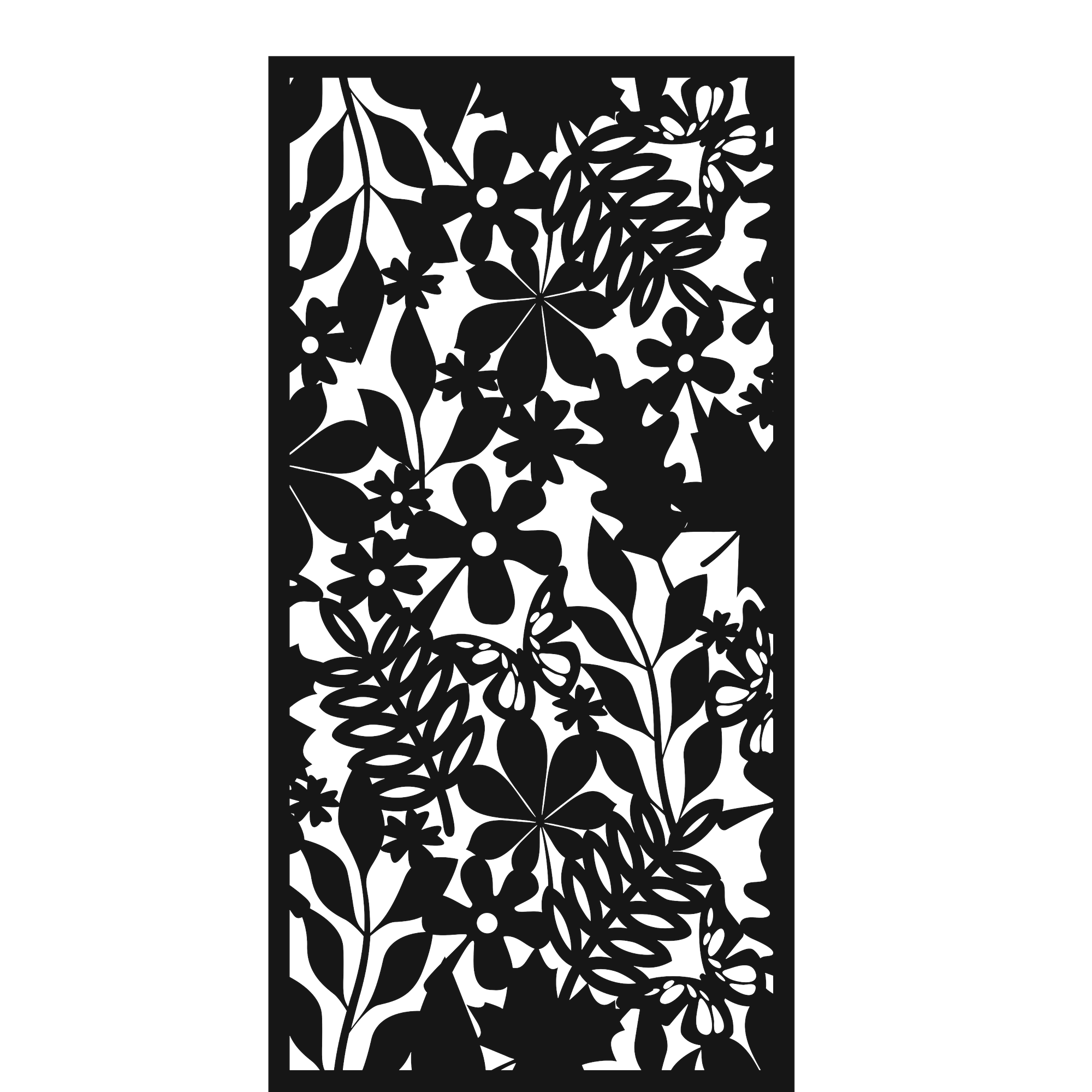 Wild Garden - laser-cut metal wall art