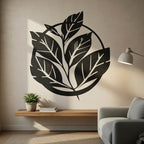 Wild Wreath - laser-cut metal wall art