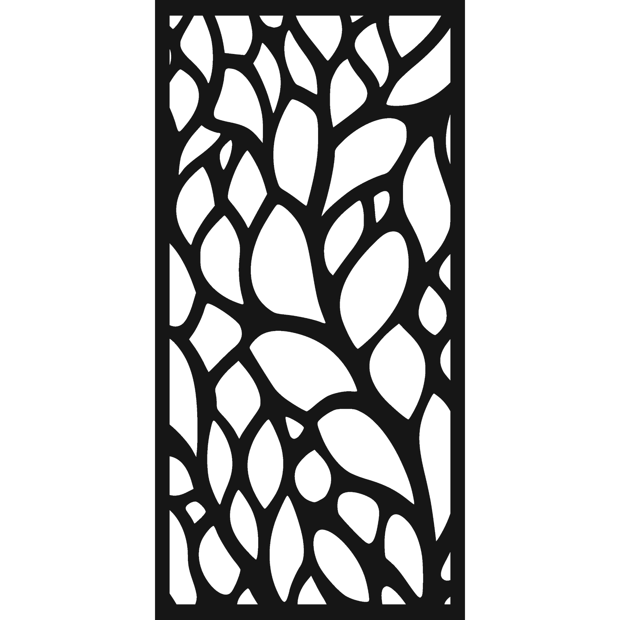 Woven Leaves - laser-cut metal wall art