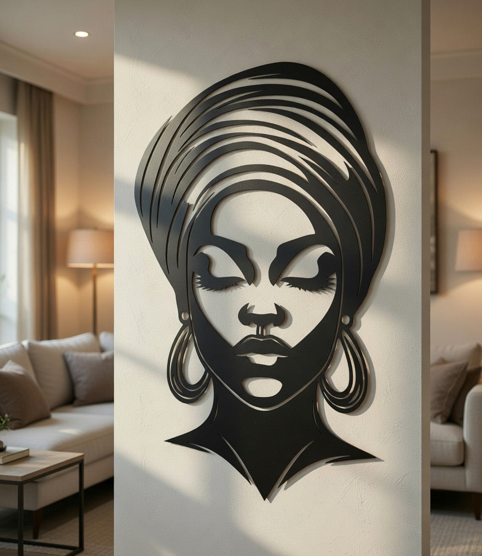 Wrapped Still - laser-cut metal wall art