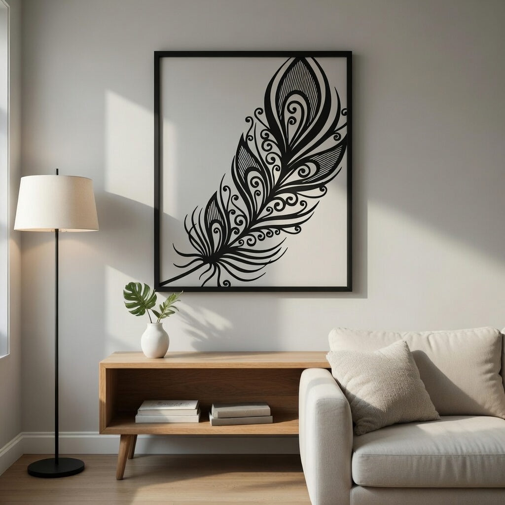 Written In Air - laser-cut metal wall art