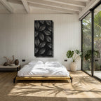 Zebra Leaf - laser-cut metal wall art