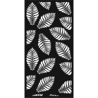 Zebra Leaf - laser-cut metal wall art