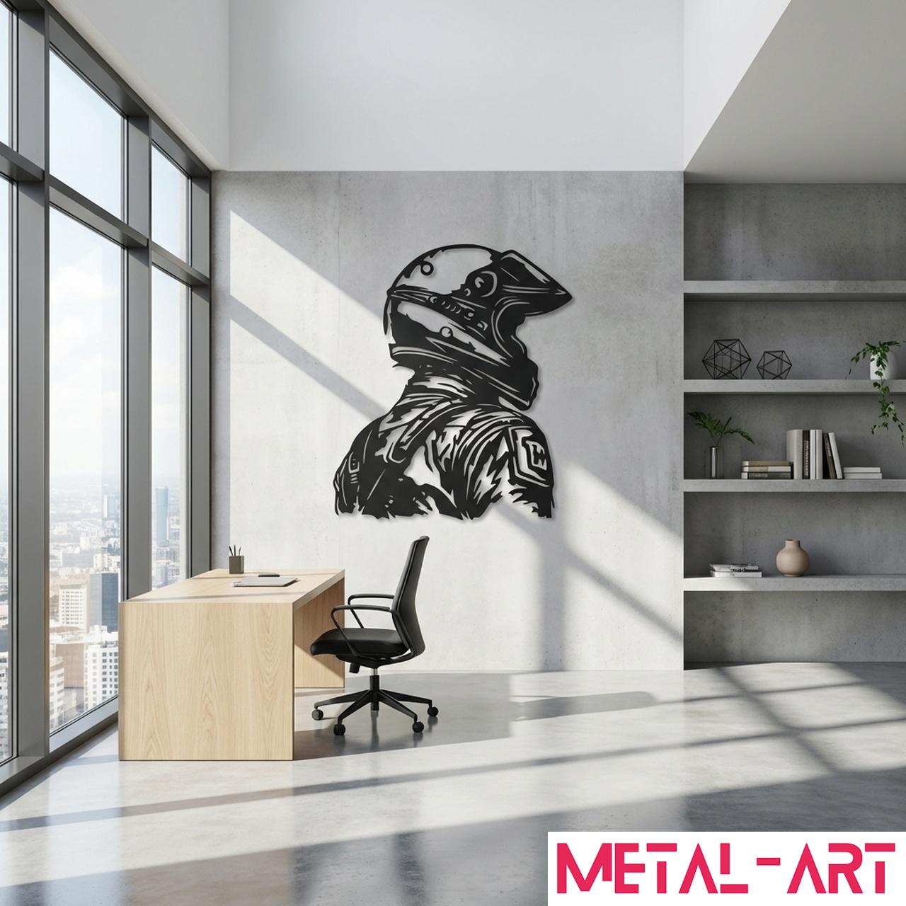 The Racer - laser-cut metal wall art